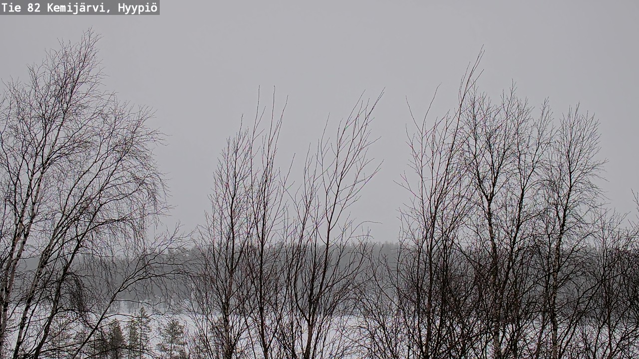 Weather Camera Image Road 82 Kemijärvi, Hyypiö, Kemijärvi, Lappi