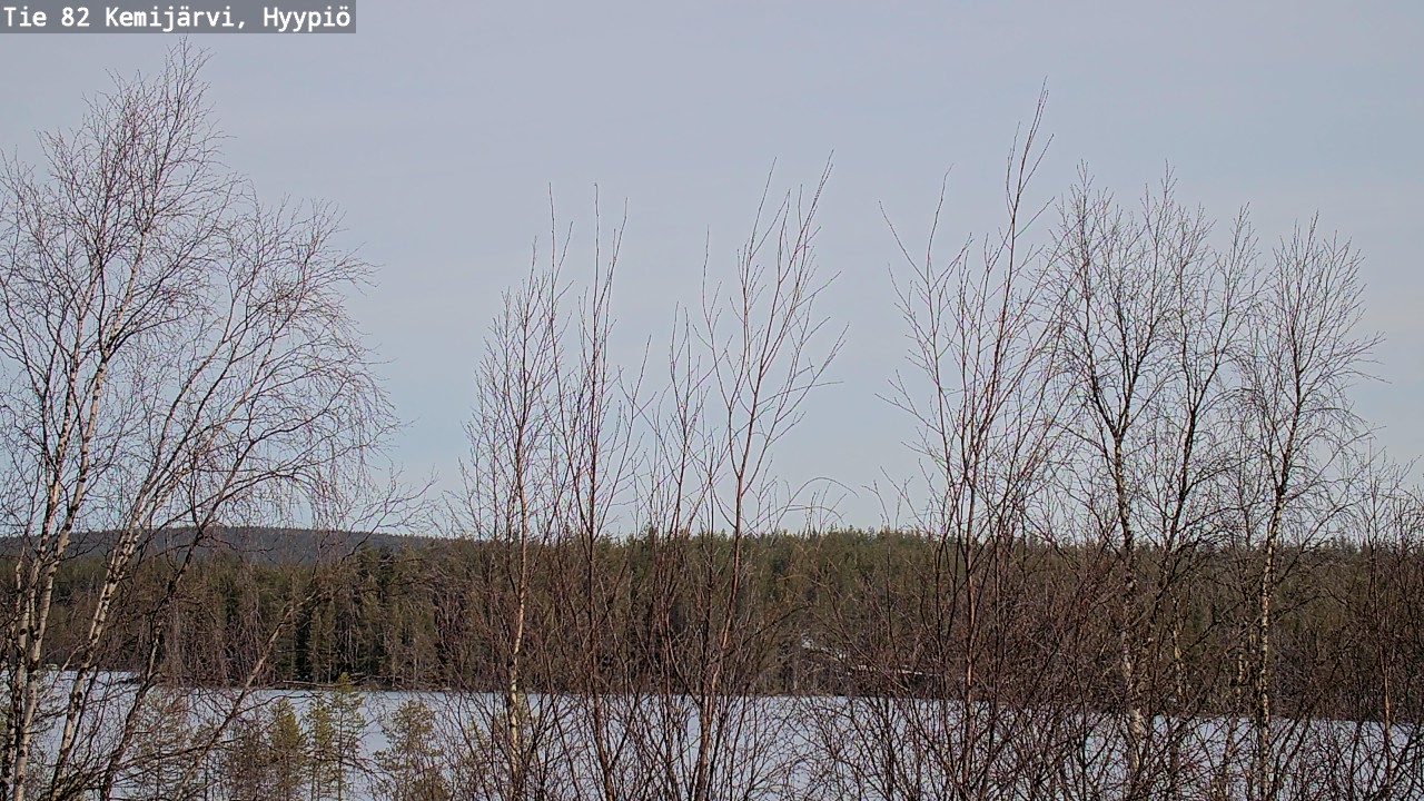 Weather Camera Image Road 82 Kemijärvi, Hyypiö, Kemijärvi, Lappi