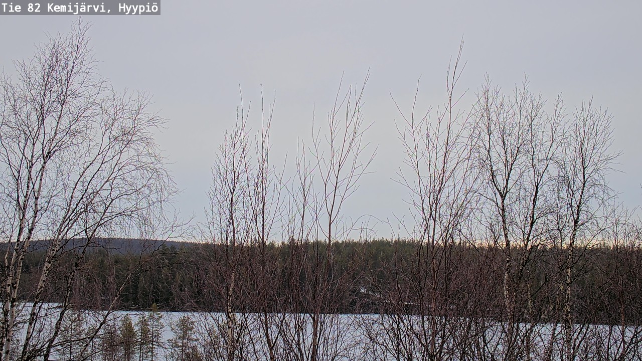 Weather Camera Image Road 82 Kemijärvi, Hyypiö, Kemijärvi, Lappi