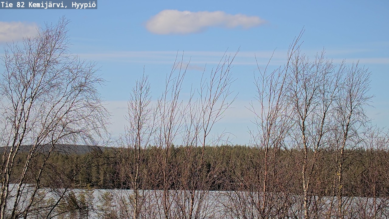 Weather Camera Image Road 82 Kemijärvi, Hyypiö, Kemijärvi, Lappi