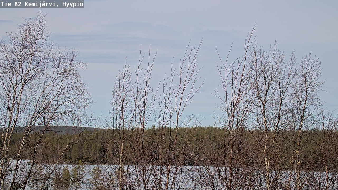 Weather Camera Image Road 82 Kemijärvi, Hyypiö, Kemijärvi, Lappi