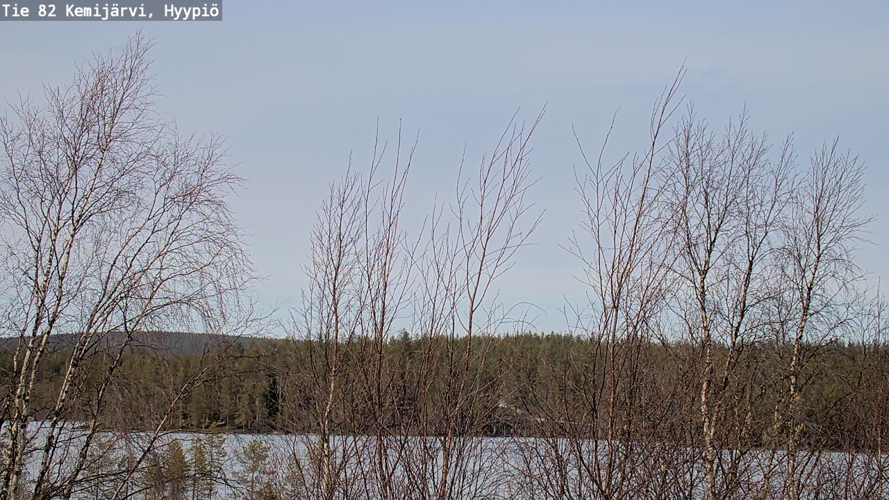 Weather Camera Image Road 82 Kemijärvi, Hyypiö, Kemijärvi, Lappi