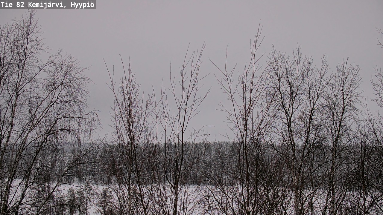 Weather Camera Image Väg 5 Kemi träsk, hyypiö, Kemijärvi, Lappi