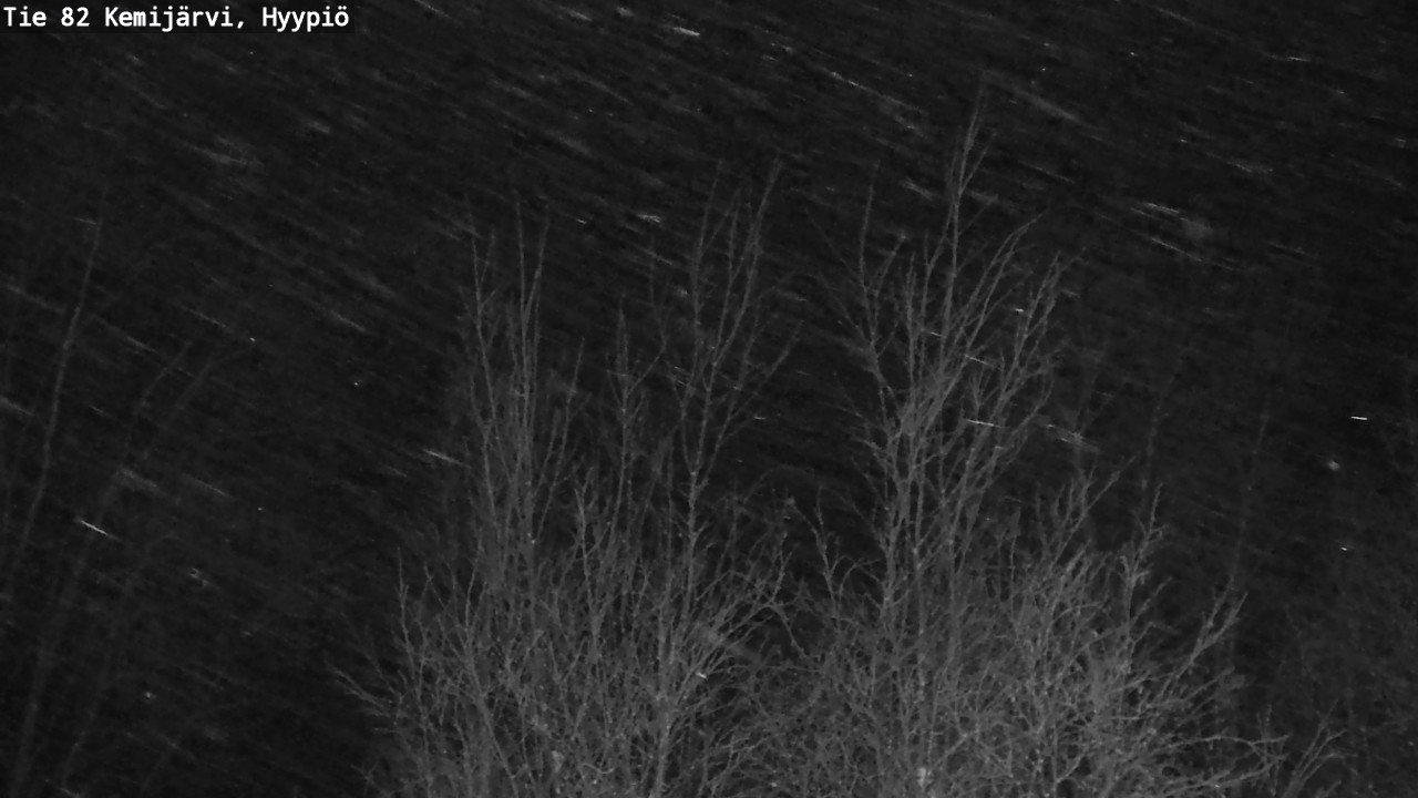 Weather Camera Image Road 82 Kemijärvi, Hyypiö, Kemijärvi, Lappi