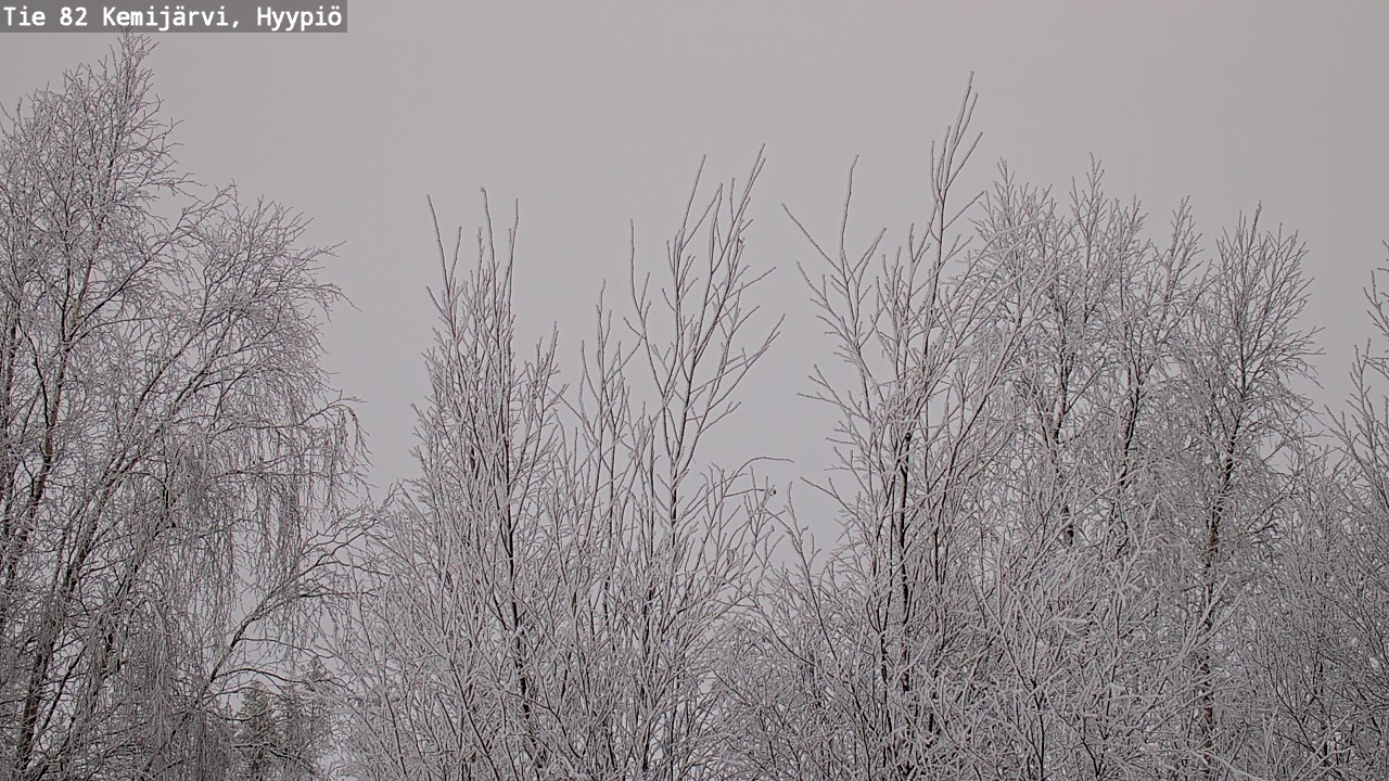 Weather Camera Image Road 82 Kemijärvi, Hyypiö, Kemijärvi, Lappi