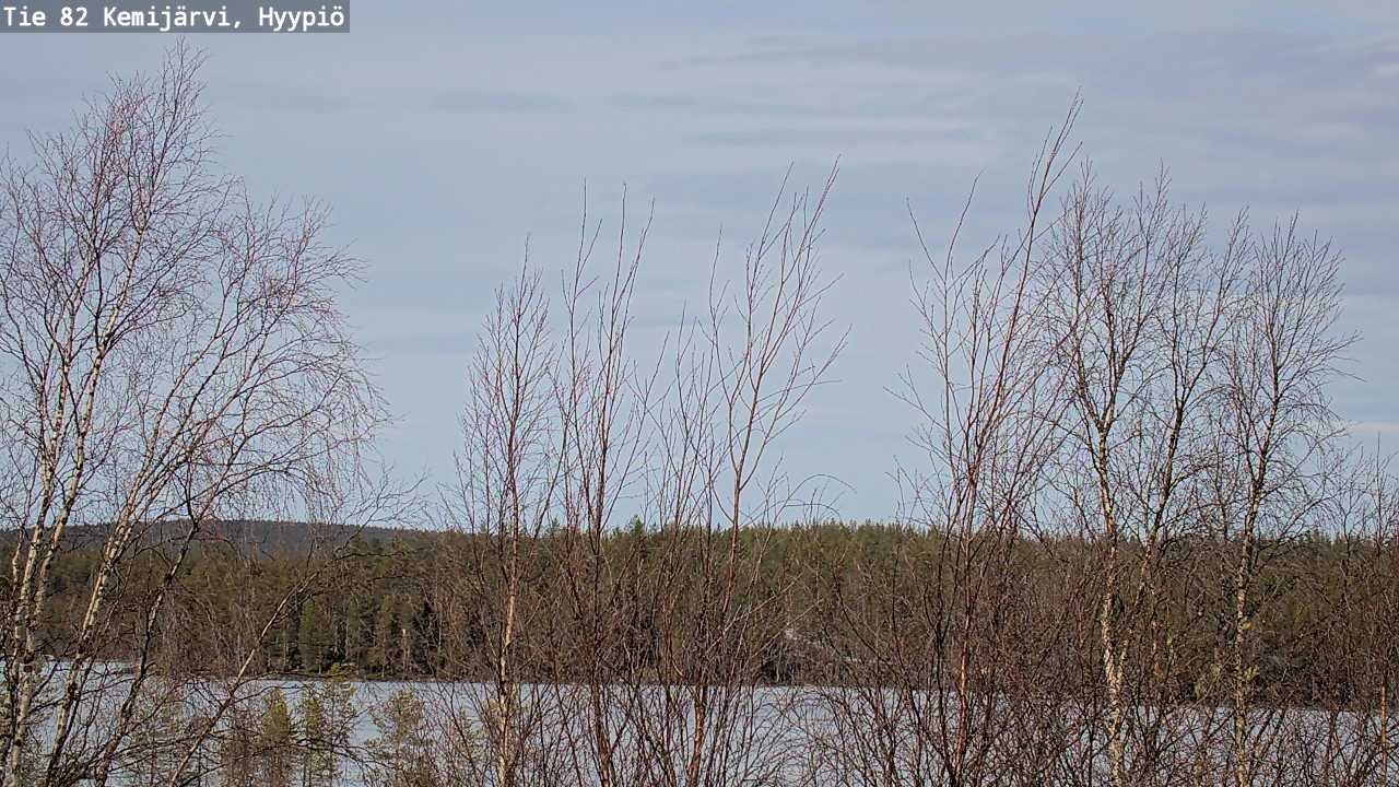 Weather Camera Image Road 82 Kemijärvi, Hyypiö, Kemijärvi, Lappi