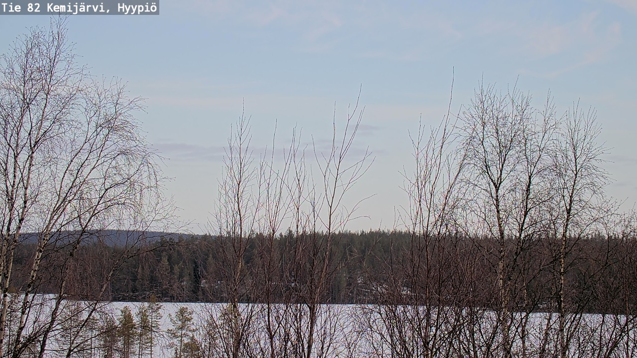 Weather Camera Image Road 82 Kemijärvi, Hyypiö, Kemijärvi, Lappi