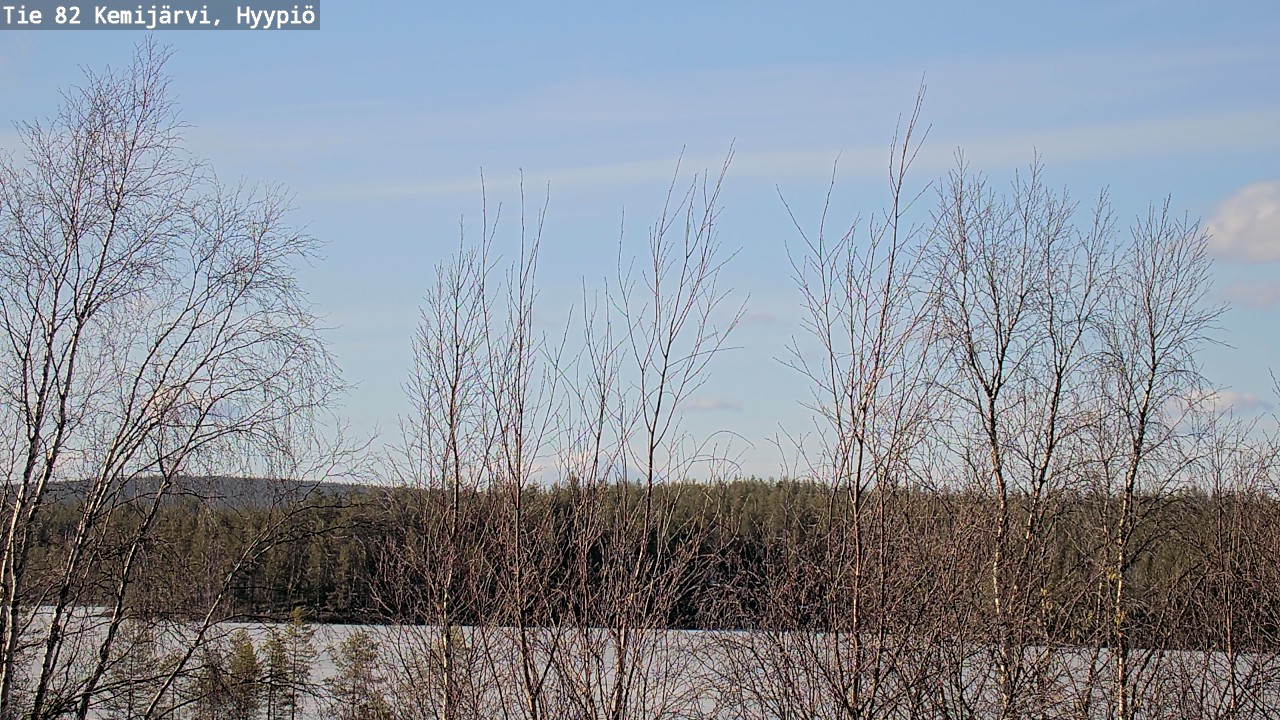 Weather Camera Image Road 82 Kemijärvi, Hyypiö, Kemijärvi, Lappi