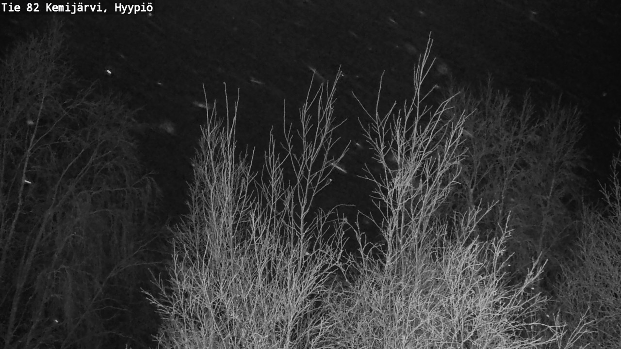 Weather Camera Image Road 82 Kemijärvi, Hyypiö, Kemijärvi, Lappi
