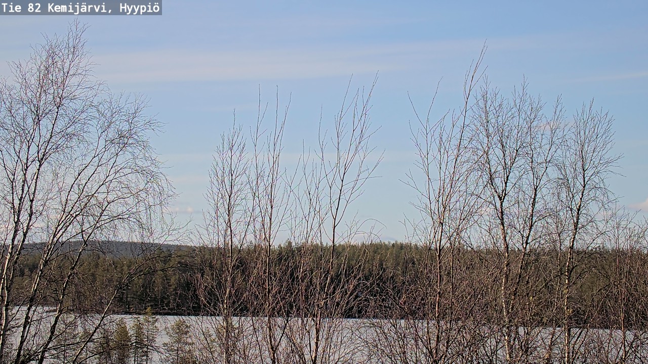 Weather Camera Image Road 82 Kemijärvi, Hyypiö, Kemijärvi, Lappi