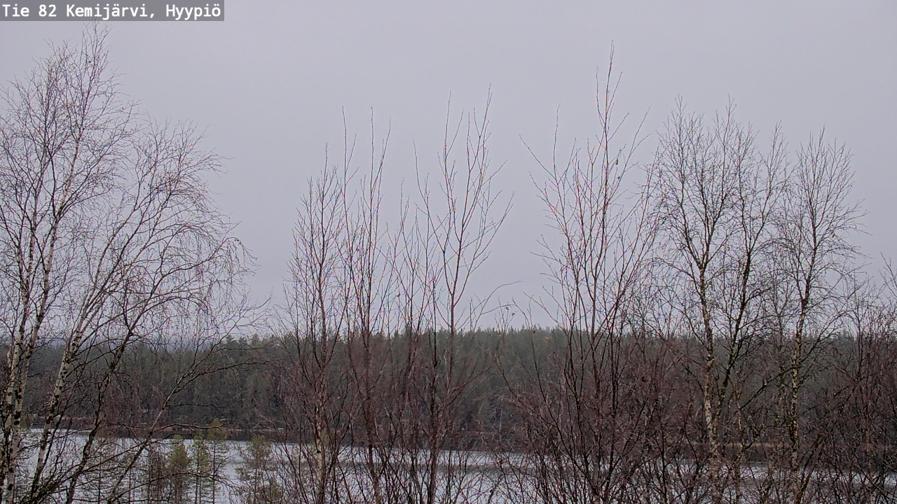 Weather Camera Image Road 82 Kemijärvi, Hyypiö, Kemijärvi, Lappi