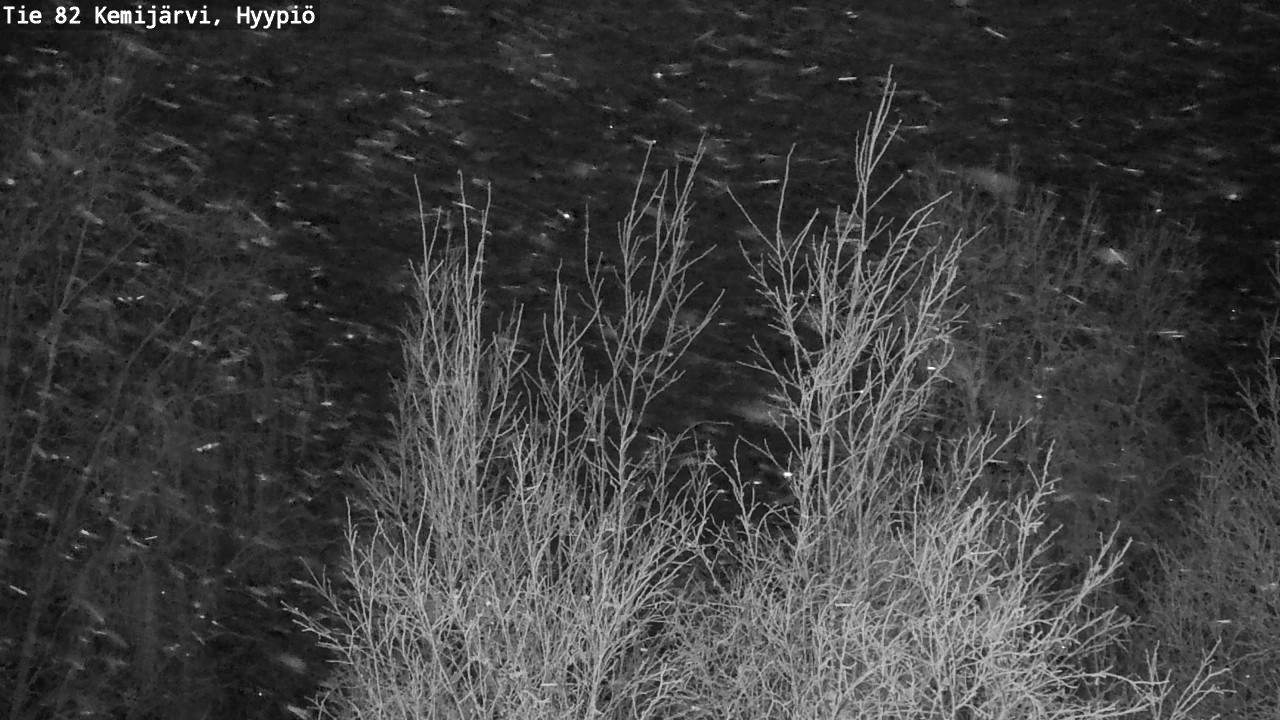 Weather Camera Image Road 82 Kemijärvi, Hyypiö, Kemijärvi, Lappi