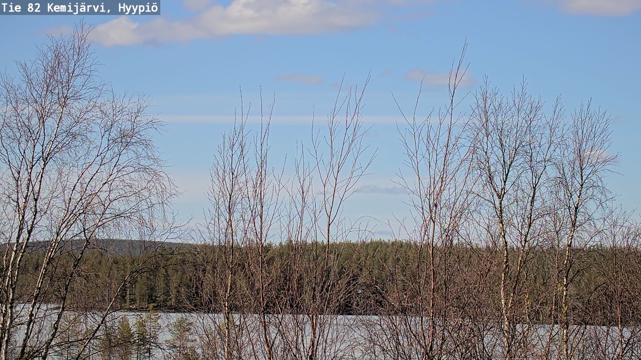 Weather Camera Image Road 82 Kemijärvi, Hyypiö, Kemijärvi, Lappi