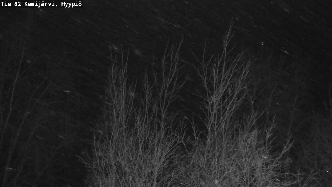 Weather Camera Image Road 82 Kemijärvi, Hyypiö, Kemijärvi, Lappi