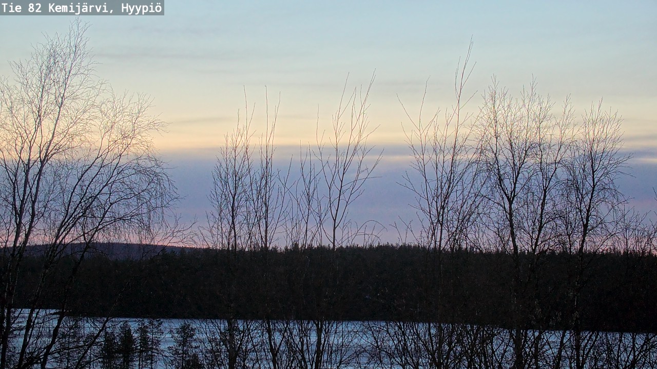 Weather Camera Image Road 82 Kemijärvi, Hyypiö, Kemijärvi, Lappi