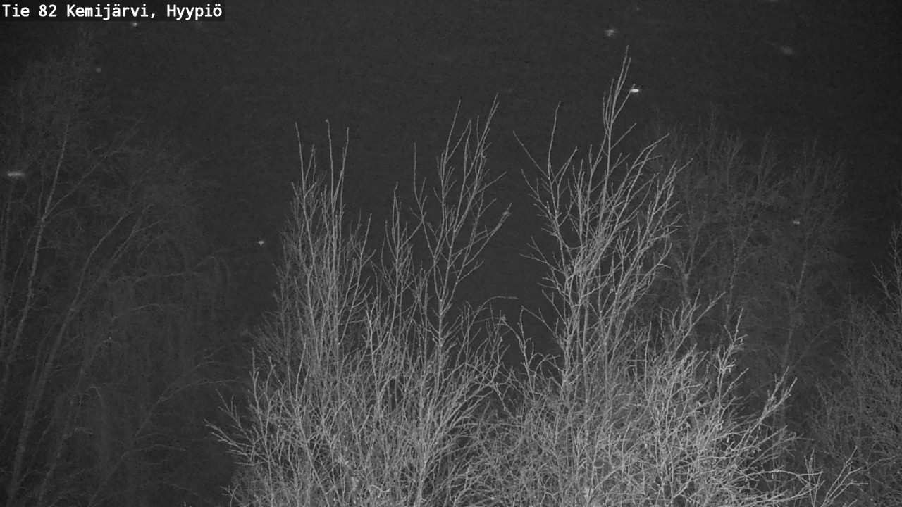 Weather Camera Image Road 82 Kemijärvi, Hyypiö, Kemijärvi, Lappi