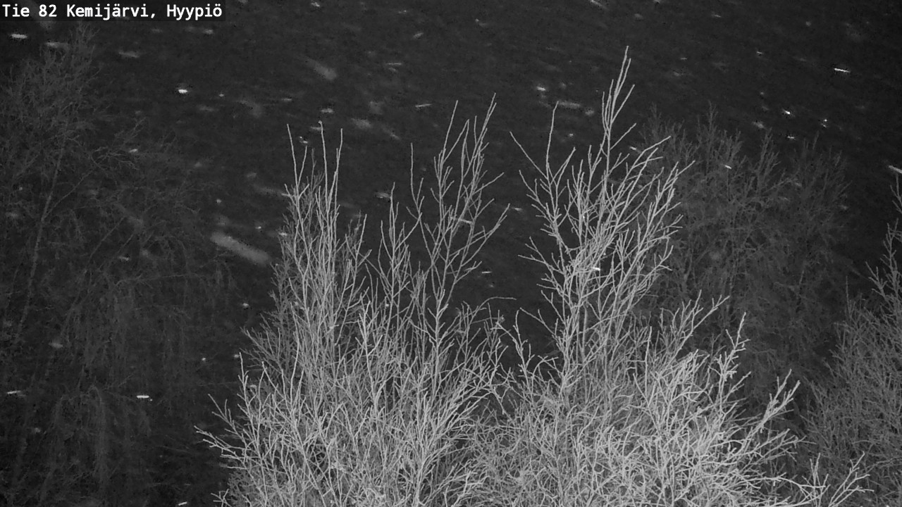 Weather Camera Image Road 82 Kemijärvi, Hyypiö, Kemijärvi, Lappi