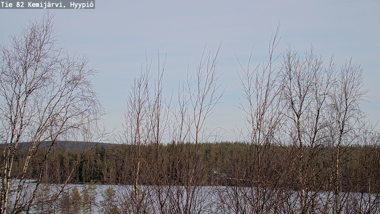 Weather Camera Image Road 82 Kemijärvi, Hyypiö, Kemijärvi, Lappi