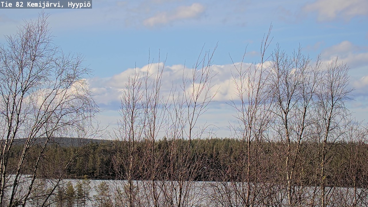 Weather Camera Image Road 82 Kemijärvi, Hyypiö, Kemijärvi, Lappi