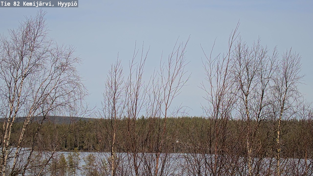 Weather Camera Image Road 82 Kemijärvi, Hyypiö, Kemijärvi, Lappi