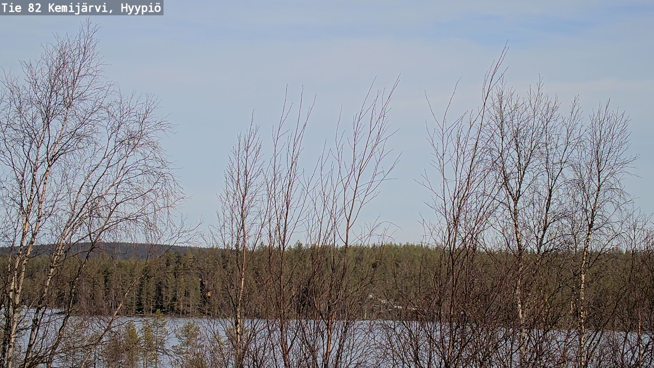Weather Camera Image Road 82 Kemijärvi, Hyypiö, Kemijärvi, Lappi