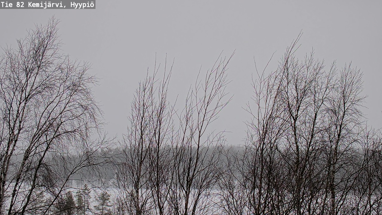 Weather Camera Image Road 82 Kemijärvi, Hyypiö, Kemijärvi, Lappi