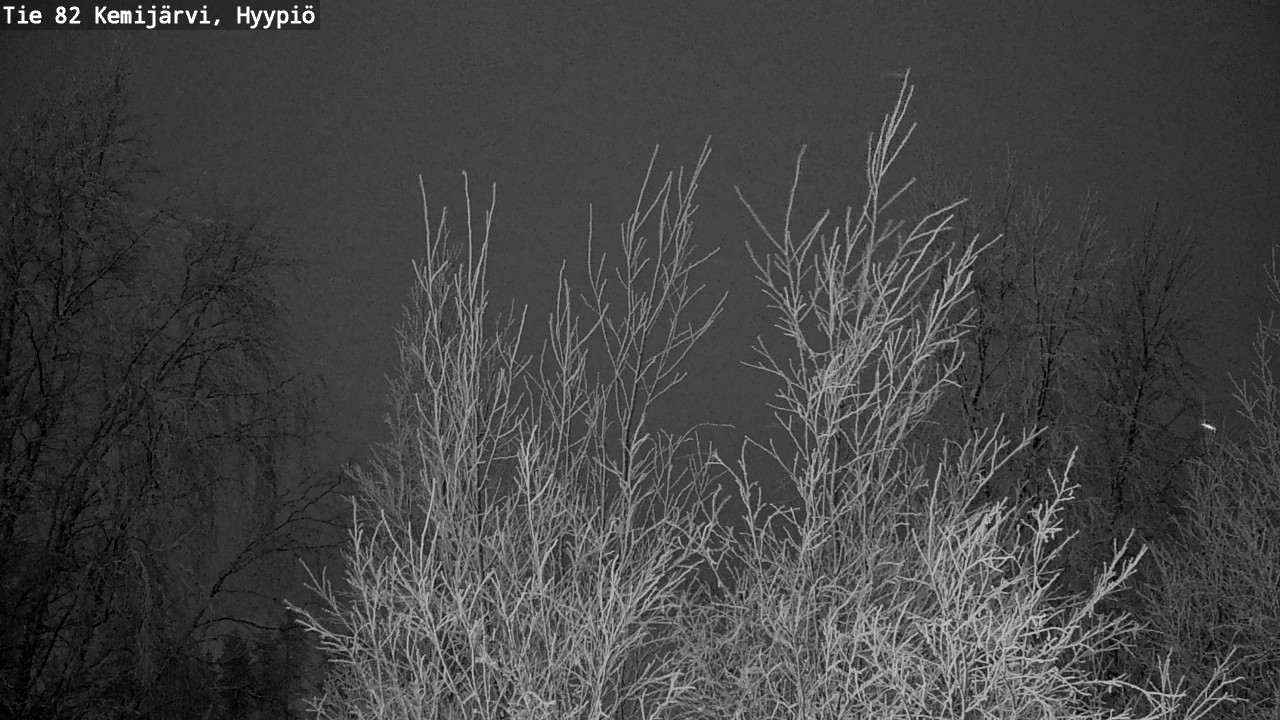Weather Camera Image Road 82 Kemijärvi, Hyypiö, Kemijärvi, Lappi