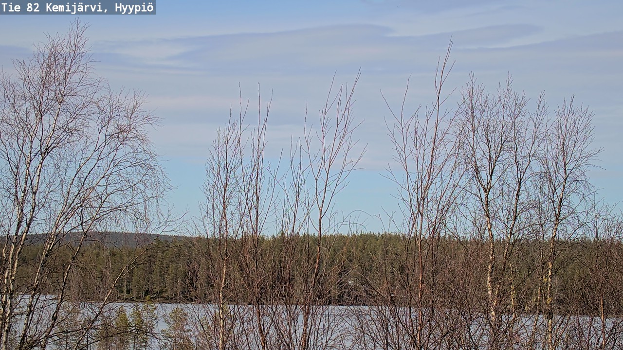 Weather Camera Image Road 82 Kemijärvi, Hyypiö, Kemijärvi, Lappi