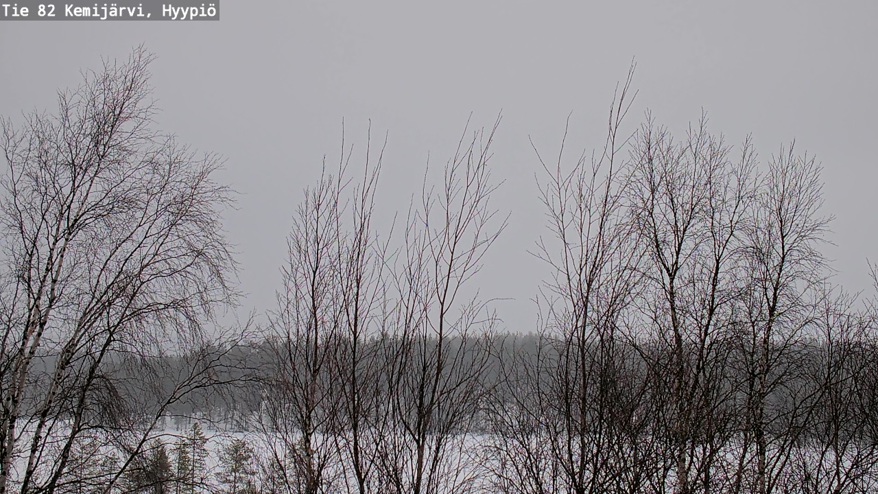 Weather Camera Image Road 82 Kemijärvi, Hyypiö, Kemijärvi, Lappi