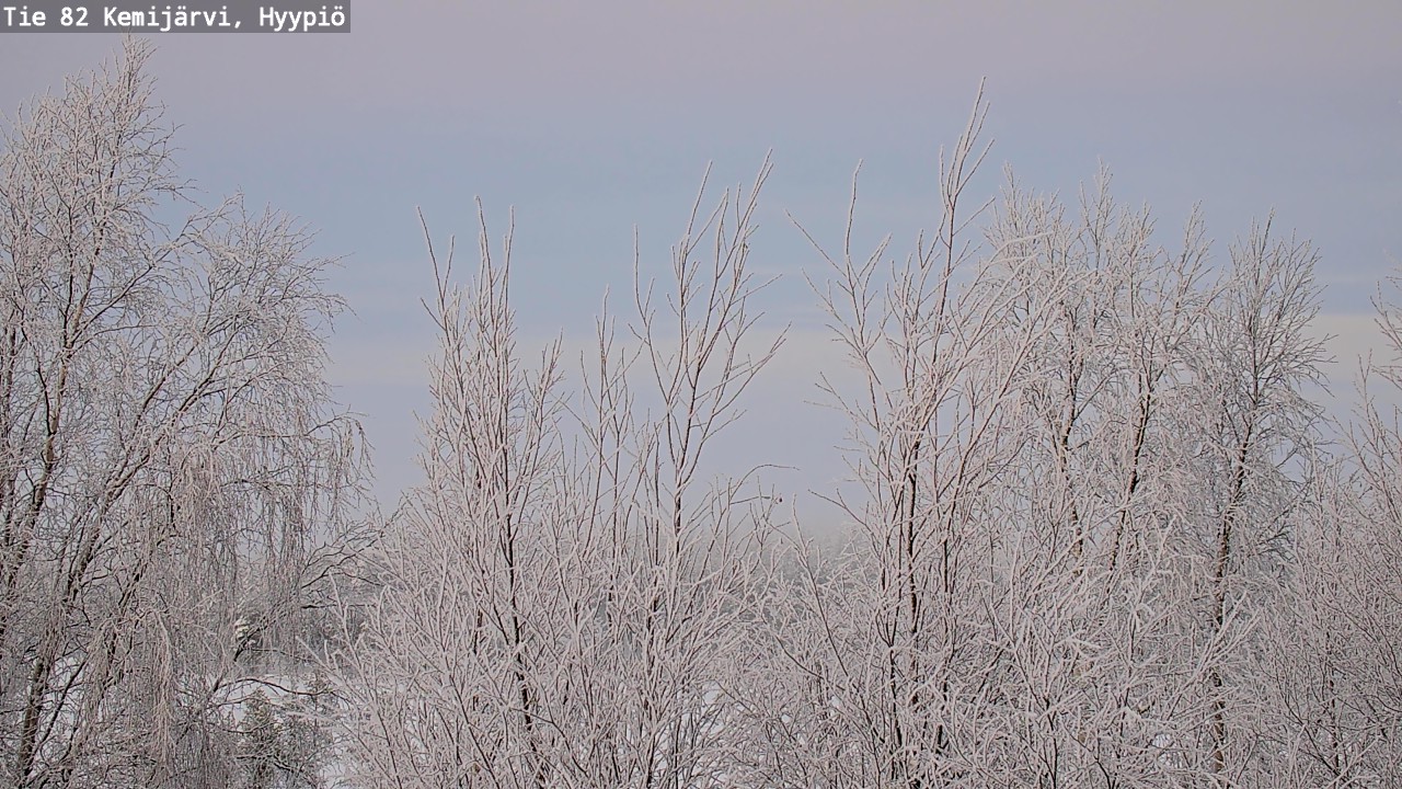 Weather Camera Image Road 82 Kemijärvi, Hyypiö, Kemijärvi, Lappi