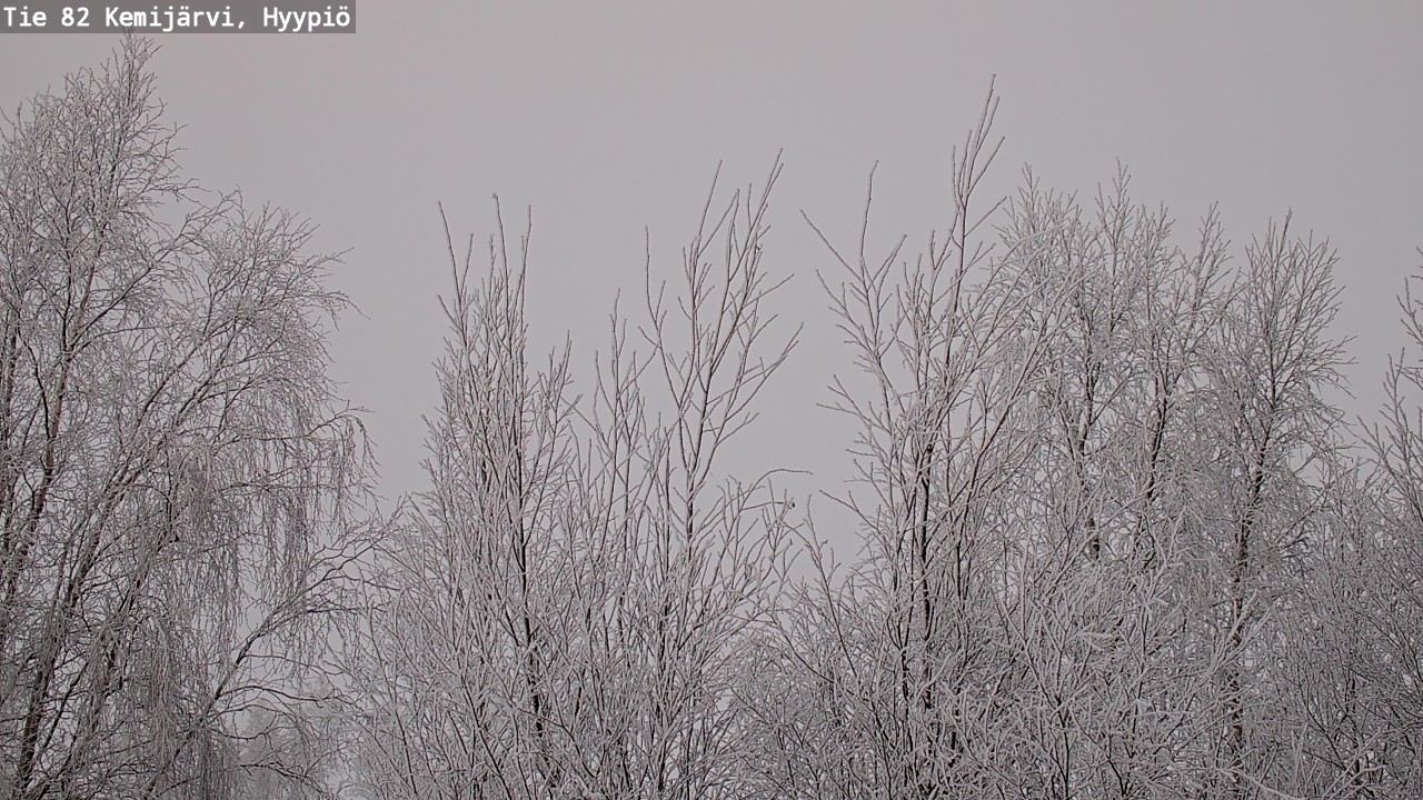 Weather Camera Image Road 82 Kemijärvi, Hyypiö, Kemijärvi, Lappi