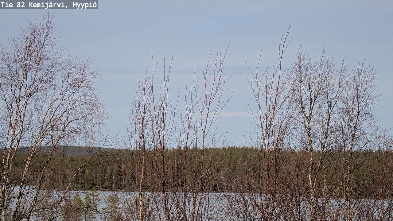 Weather Camera Image Road 82 Kemijärvi, Hyypiö, Kemijärvi, Lappi