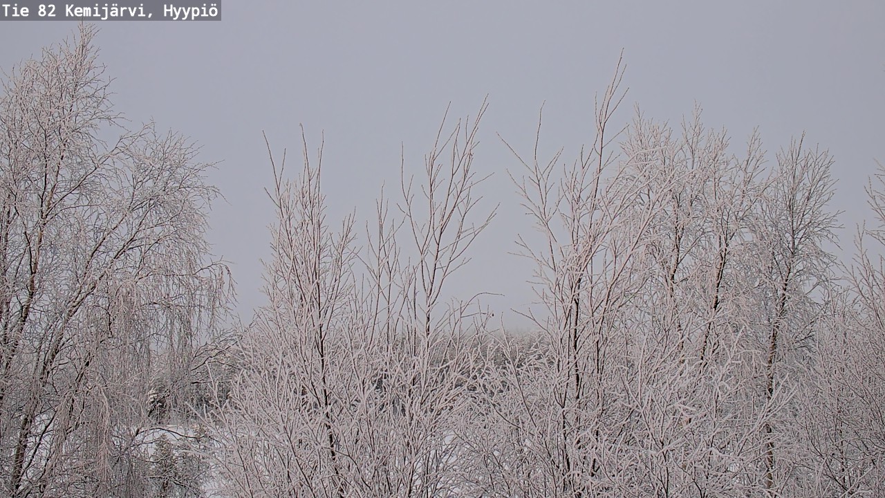 Weather Camera Image Road 82 Kemijärvi, Hyypiö, Kemijärvi, Lappi