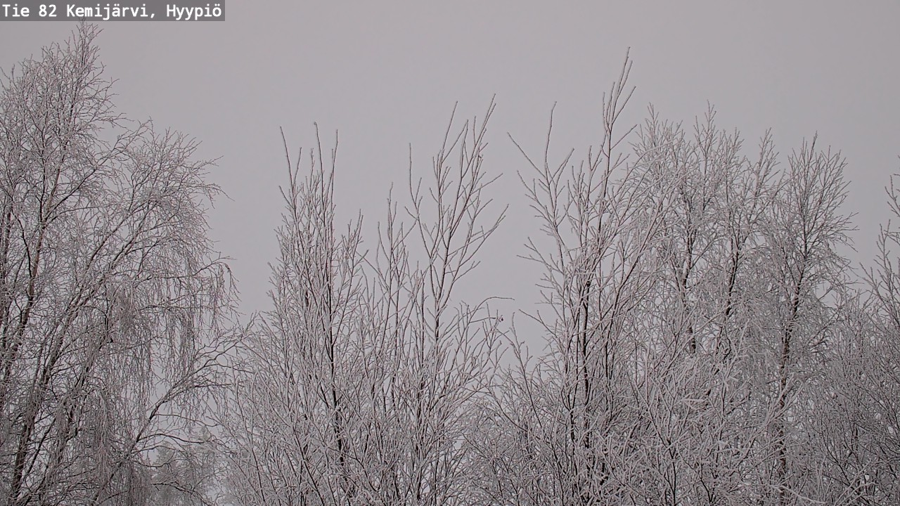 Weather Camera Image Road 82 Kemijärvi, Hyypiö, Kemijärvi, Lappi