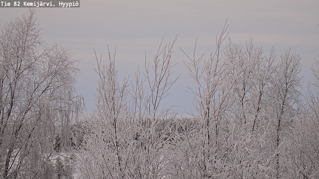 Weather Camera Image Road 82 Kemijärvi, Hyypiö, Kemijärvi, Lappi