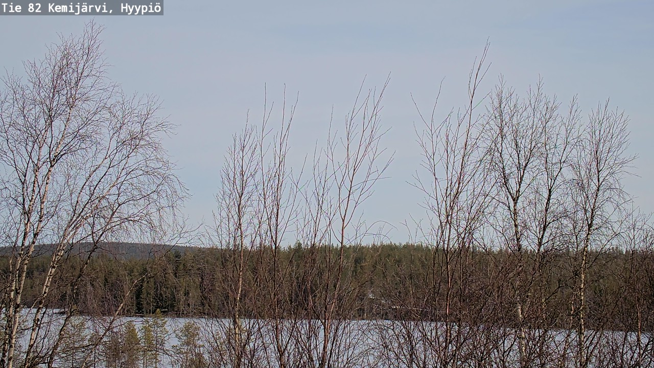 Weather Camera Image Road 82 Kemijärvi, Hyypiö, Kemijärvi, Lappi
