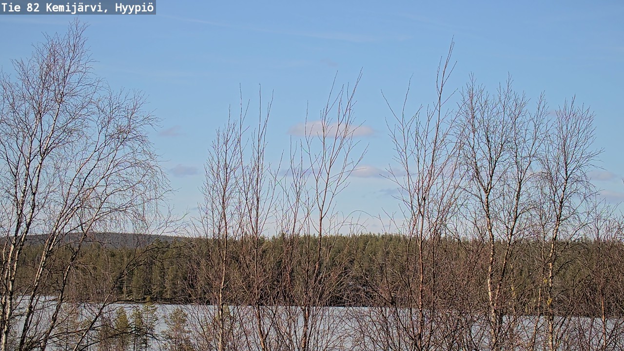 Weather Camera Image Road 82 Kemijärvi, Hyypiö, Kemijärvi, Lappi