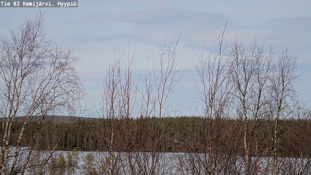 Weather Camera Image Road 82 Kemijärvi, Hyypiö, Kemijärvi, Lappi