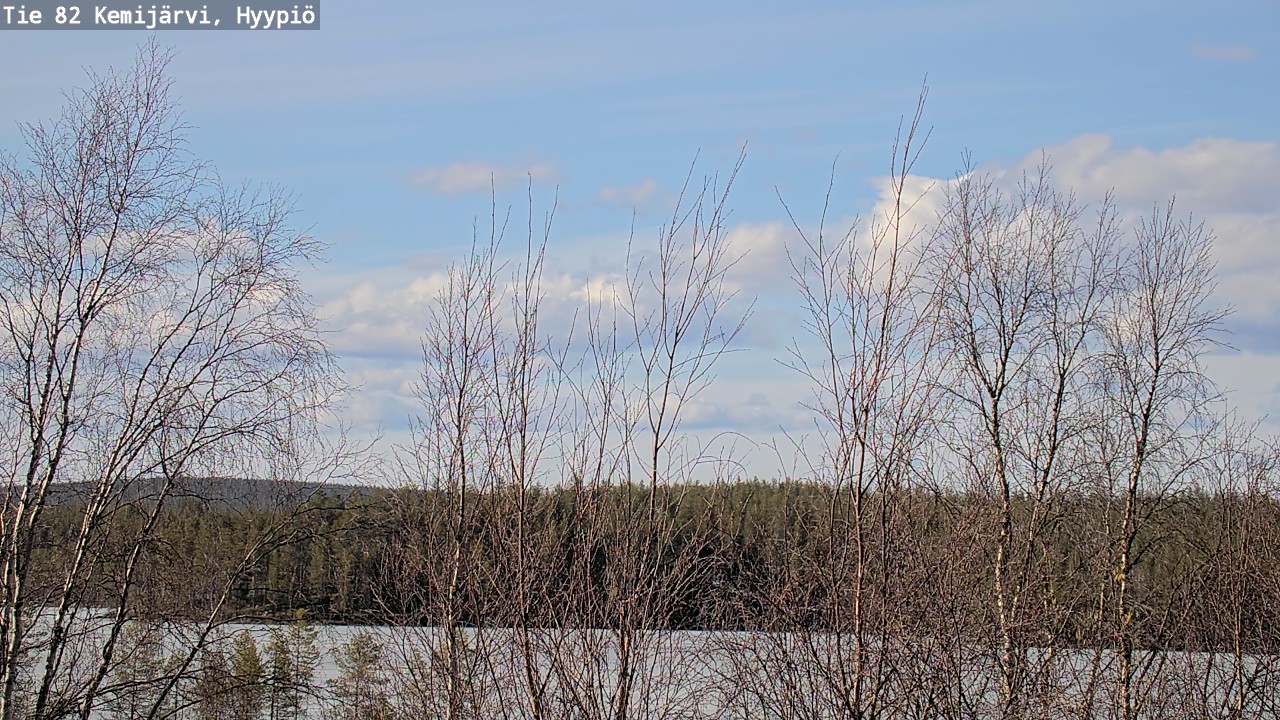 Weather Camera Image Road 82 Kemijärvi, Hyypiö, Kemijärvi, Lappi