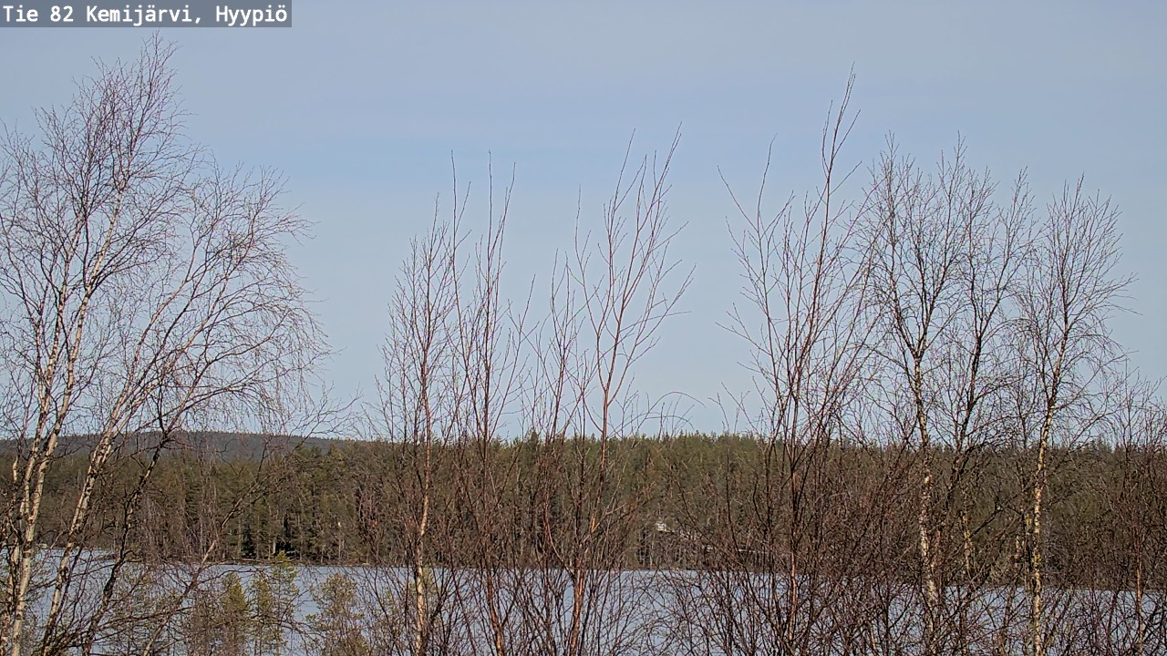 Weather Camera Image Road 82 Kemijärvi, Hyypiö, Kemijärvi, Lappi