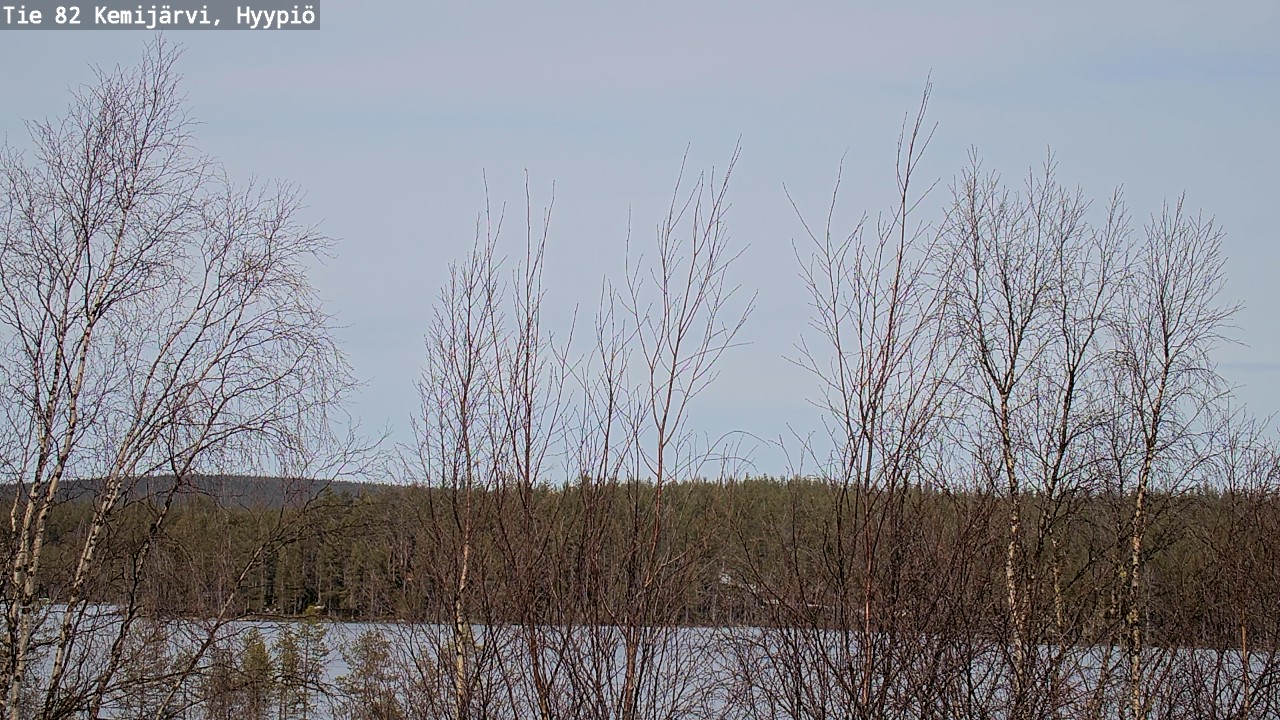 Weather Camera Image Road 82 Kemijärvi, Hyypiö, Kemijärvi, Lappi