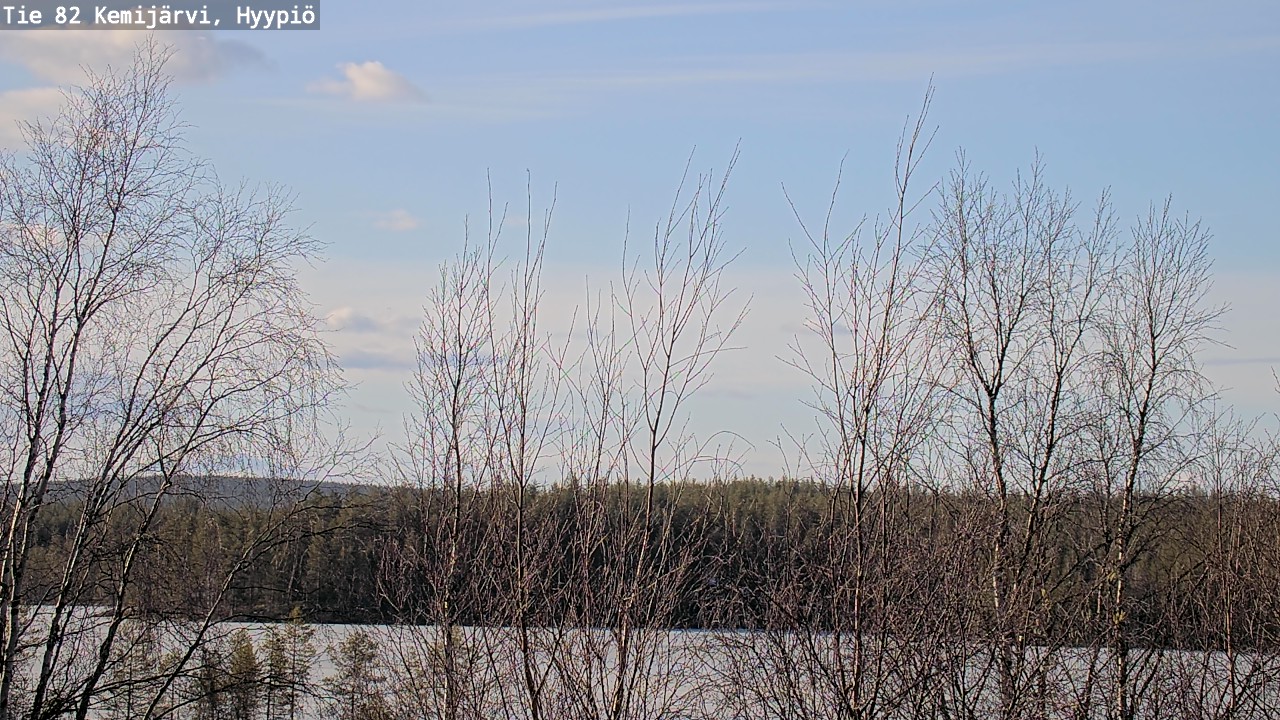 Weather Camera Image Road 82 Kemijärvi, Hyypiö, Kemijärvi, Lappi