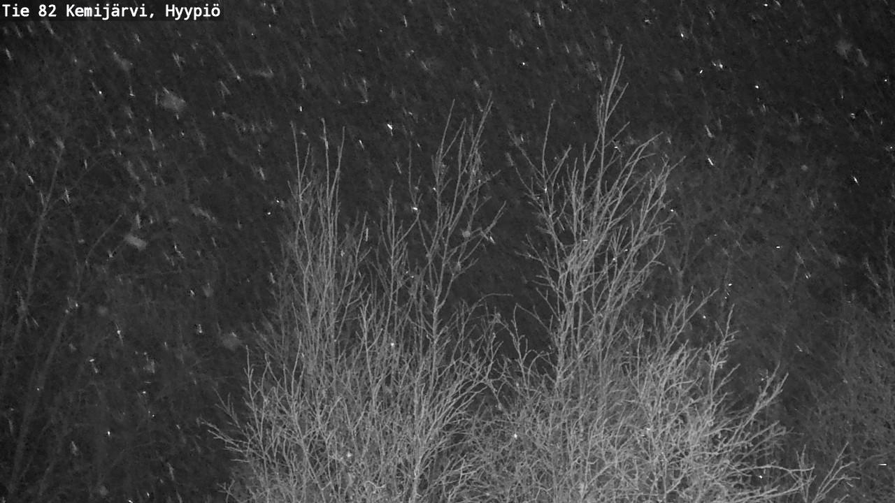 Weather Camera Image Road 82 Kemijärvi, Hyypiö, Kemijärvi, Lappi