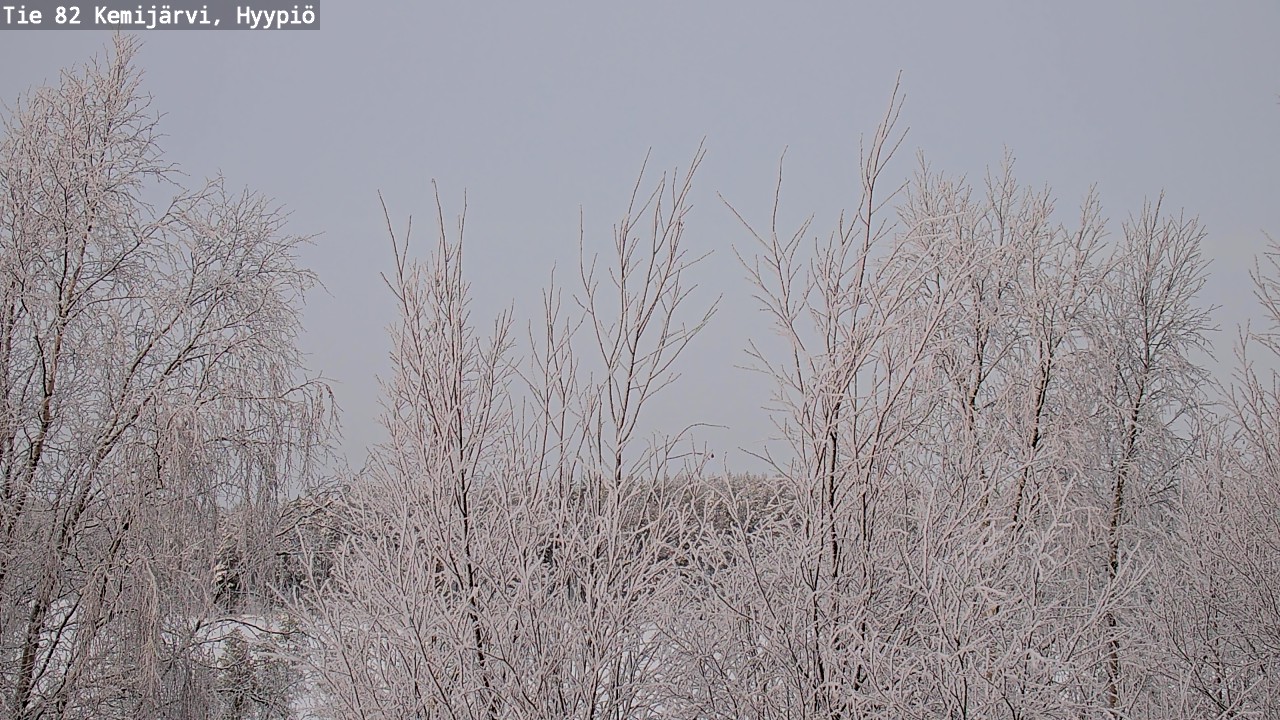 Weather Camera Image Road 82 Kemijärvi, Hyypiö, Kemijärvi, Lappi