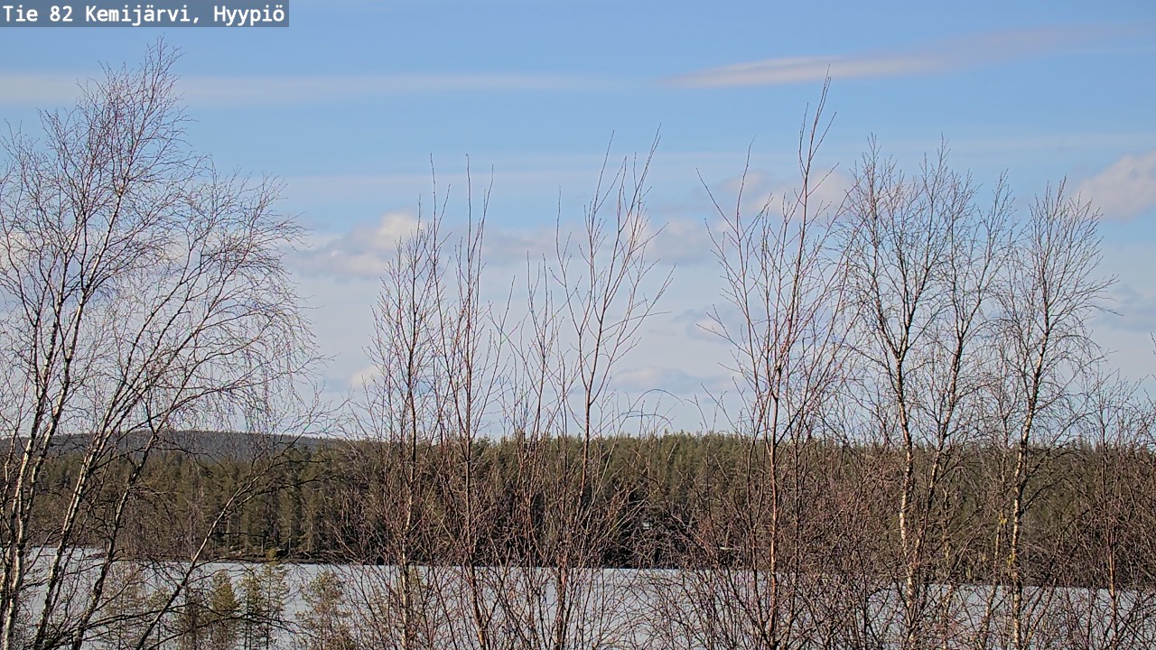 Weather Camera Image Road 82 Kemijärvi, Hyypiö, Kemijärvi, Lappi
