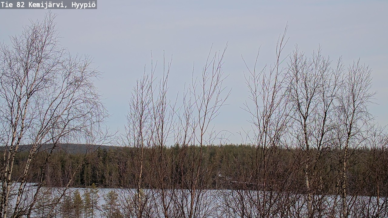 Weather Camera Image Road 82 Kemijärvi, Hyypiö, Kemijärvi, Lappi