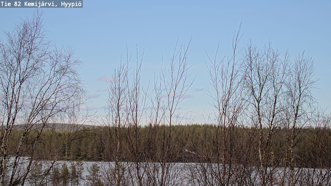 Weather Camera Image Road 82 Kemijärvi, Hyypiö, Kemijärvi, Lappi