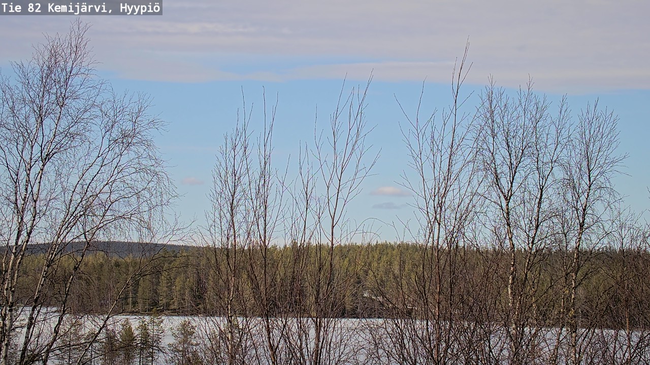 Weather Camera Image Road 82 Kemijärvi, Hyypiö, Kemijärvi, Lappi