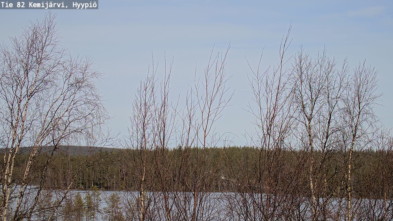 Weather Camera Image Road 82 Kemijärvi, Hyypiö, Kemijärvi, Lappi