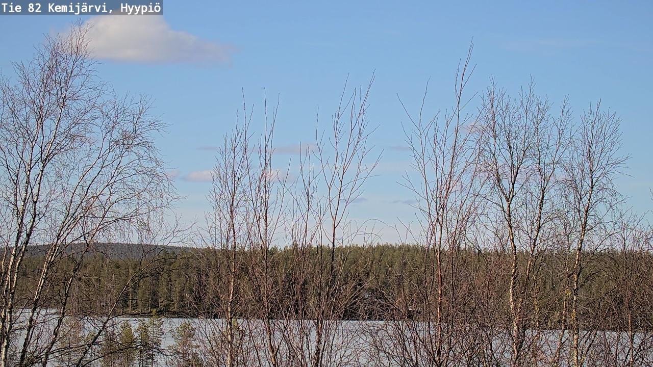 Weather Camera Image Road 82 Kemijärvi, Hyypiö, Kemijärvi, Lappi